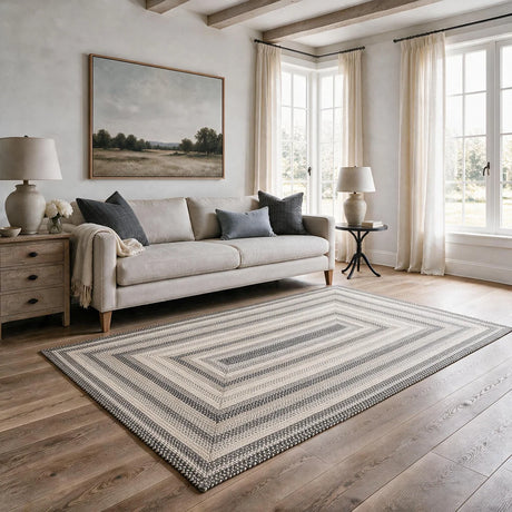 Birch Ivory Braided Jute Rugs for Country Decor