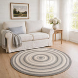 Birch Ivory Jute Braided Round Rugs