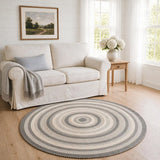 Birch Ivory Jute Braided Round Rugs