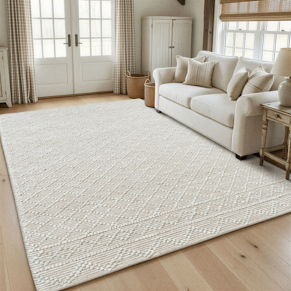 Mica Diamond Weaves Premium Jute Rug