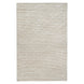 Mica Hand Spun Jute Rug with Raised Diamond Trellis, Looped Yarn, Linen White and Tan