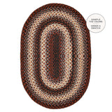 Montgomery Black Oval Braided Rugs