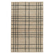 Nell Hand Embroidered Jute Windowpane Rug with Cotton Backing, Modern Farmhouse