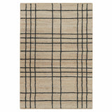 Nell Window Pane Premium Jute Rug With Backing