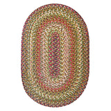 Rainforest Multi Color Ultra Durable Braided Oval Rug In Sets