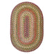 Rainforest Multi Color Ultra Durable Braided Oval Rug In Sets