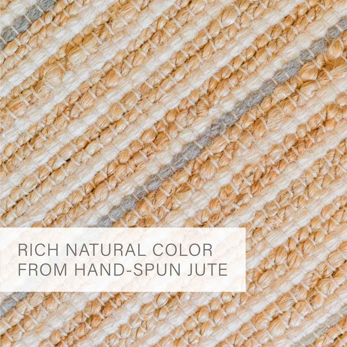 Remi Stripe Premium Jute Rug