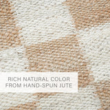 Mesa Checker Board Premium Jute Rug