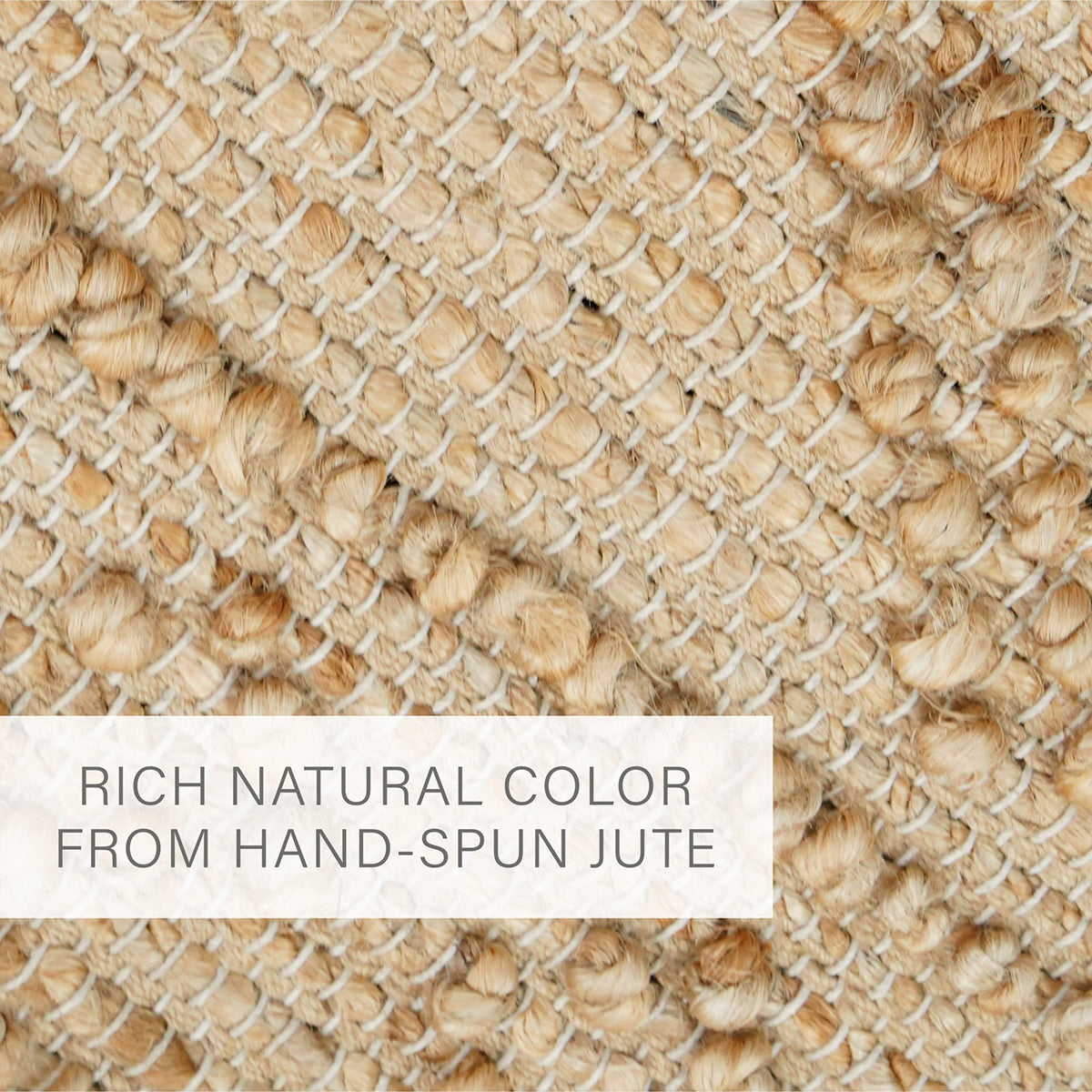Nira Diamond Weaves Premium Jute Rug