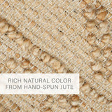 Nira Diamond Weaves Premium Jute Rug