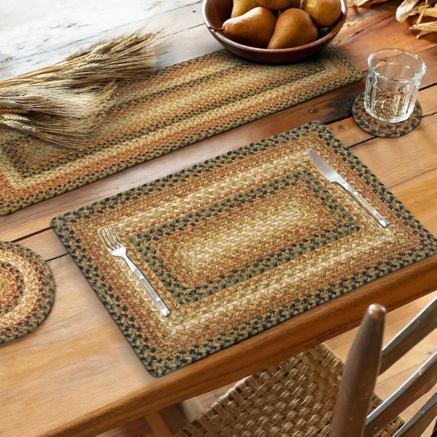 Russett Brown Braided Accessories