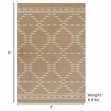Dune Diamond Weaves Premium Jute Rug With Backing