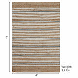 Remi Stripe Premium Jute Rug