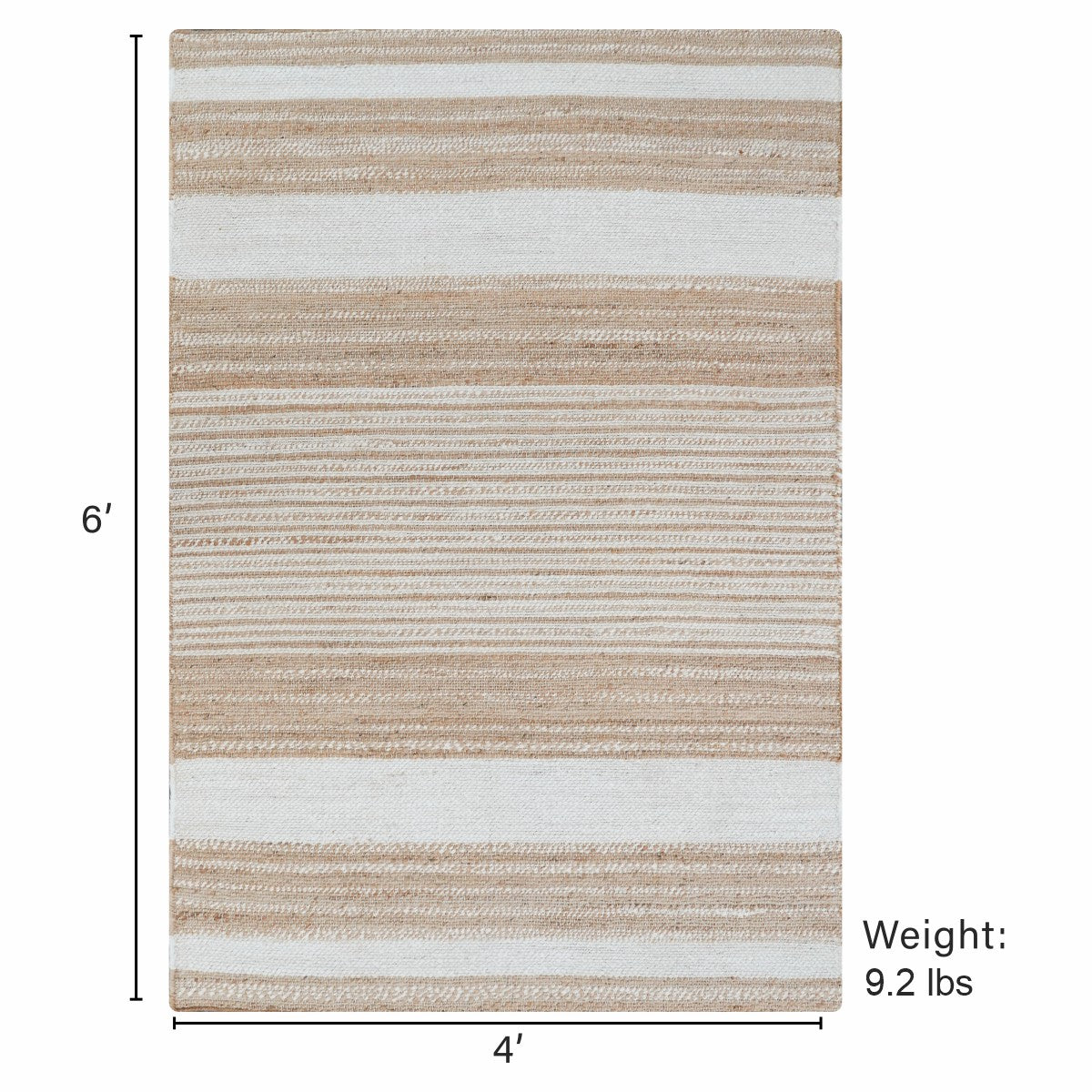 Reva Stripe Premium Jute Rug