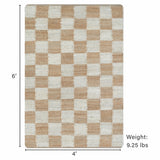 Mesa Checker Board Premium Jute Rug