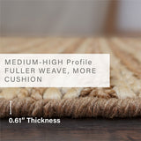 Laia Stripe Premium Handspun Jute Rug