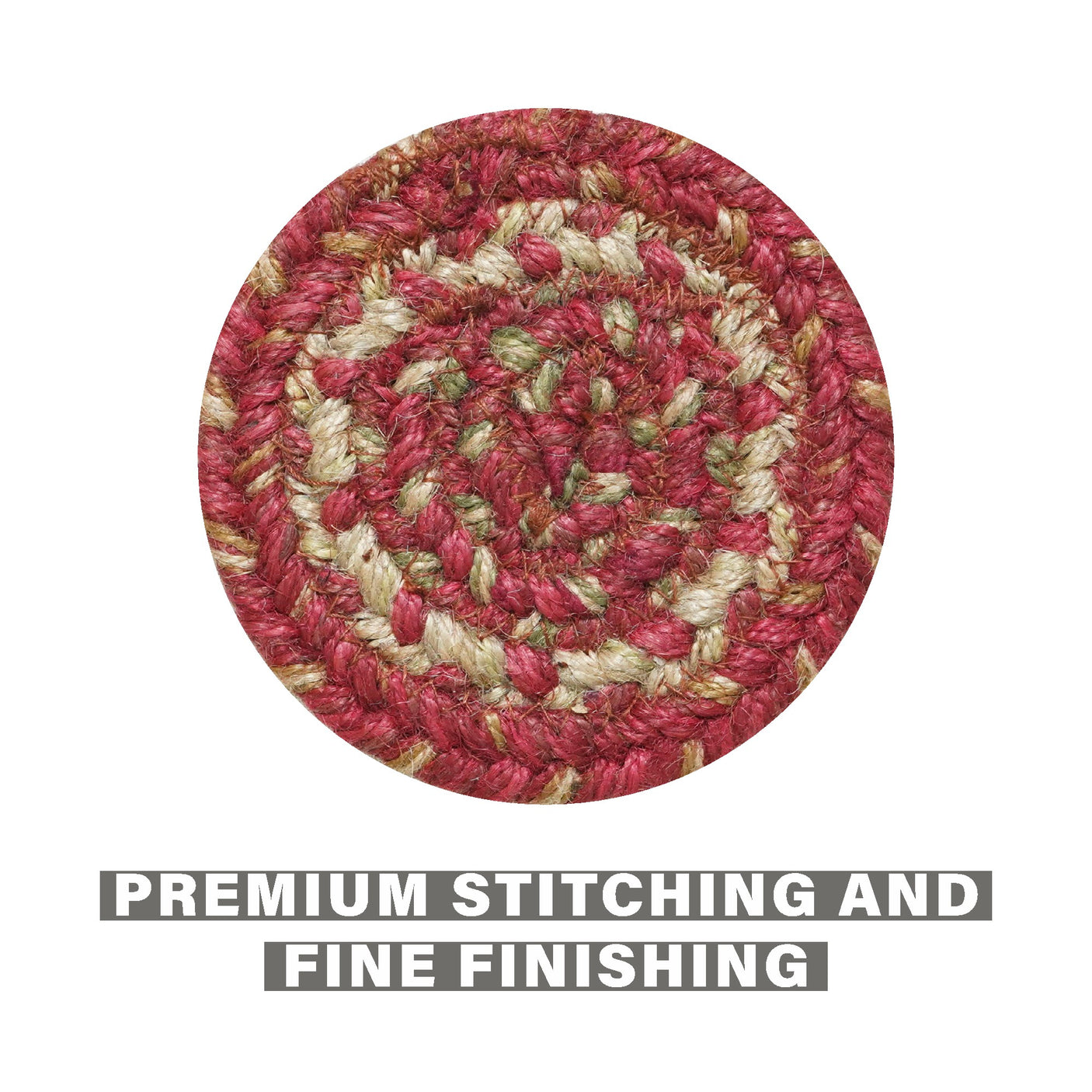 Apple Pie Red Jute Braided Accessories