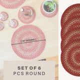 Apple Pie Red Jute Braided Accessories