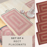 Apple Pie Red Jute Braided Accessories