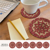 Apple Pie Red Jute Braided Accessories