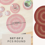 Apple Pie Red Jute Braided Accessories