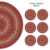 Apple Pie Red Jute Braided Accessories