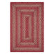 Apple Pie Red Braided Jute Area Rectangular Rugs