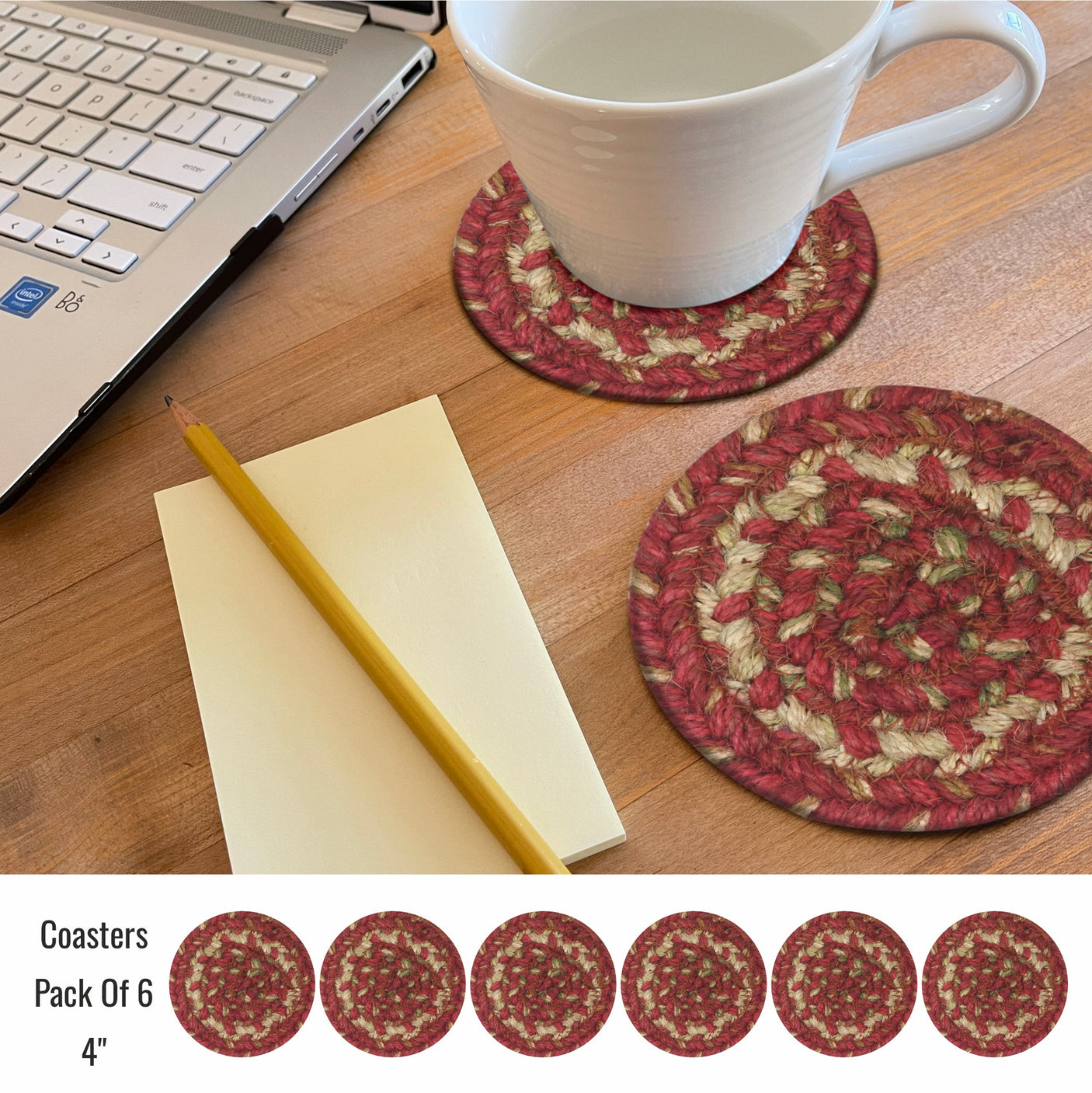 Apple Pie Red Jute Braided Accessories