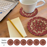 Apple Pie Red Jute Braided Accessories
