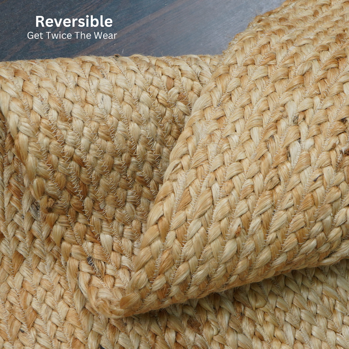 Circa Natural Jute Tan Round Braided Rug for indoor/outdoor use, ideal for entryways, kitchens, living rooms, bedrooms, and pets.