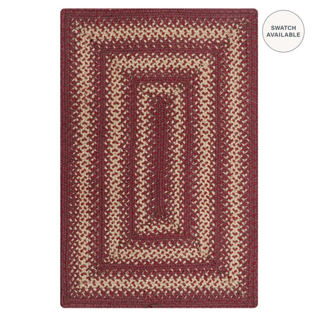 Autumn Maple Burgundy Jute Braided Rugs