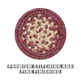 Autumn Maple Burgundy Jute Braided Accessories