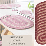 Autumn Maple Burgundy Jute Braided Accessories