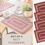 Autumn Maple Burgundy Jute Braided Accessories
