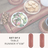 Autumn Maple Burgundy Jute Braided Accessories