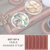 Autumn Maple Burgundy Jute Braided Accessories