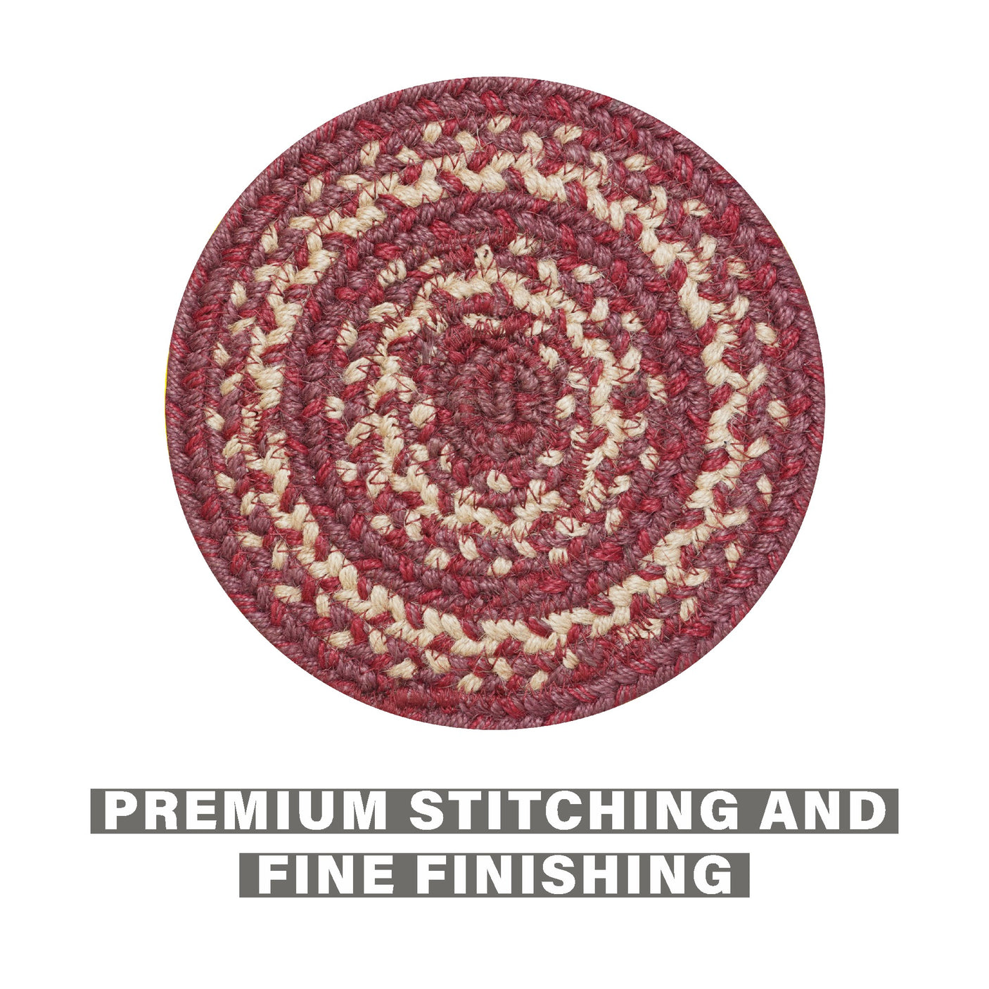 Autumn Maple Burgundy Jute Braided Accessories