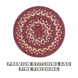 Autumn Maple Burgundy Jute Braided Accessories