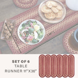 Autumn Maple Burgundy Jute Braided Accessories