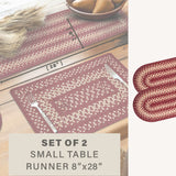 Autumn Maple Burgundy Jute Braided Accessories