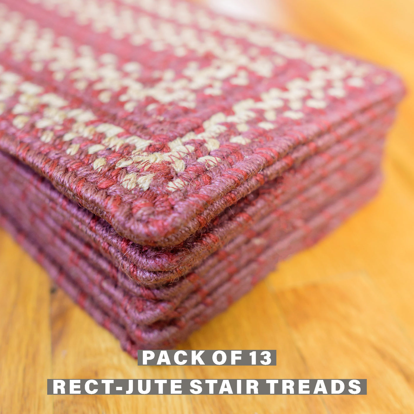 Autumn Maple Burgundy Jute Braided Accessories