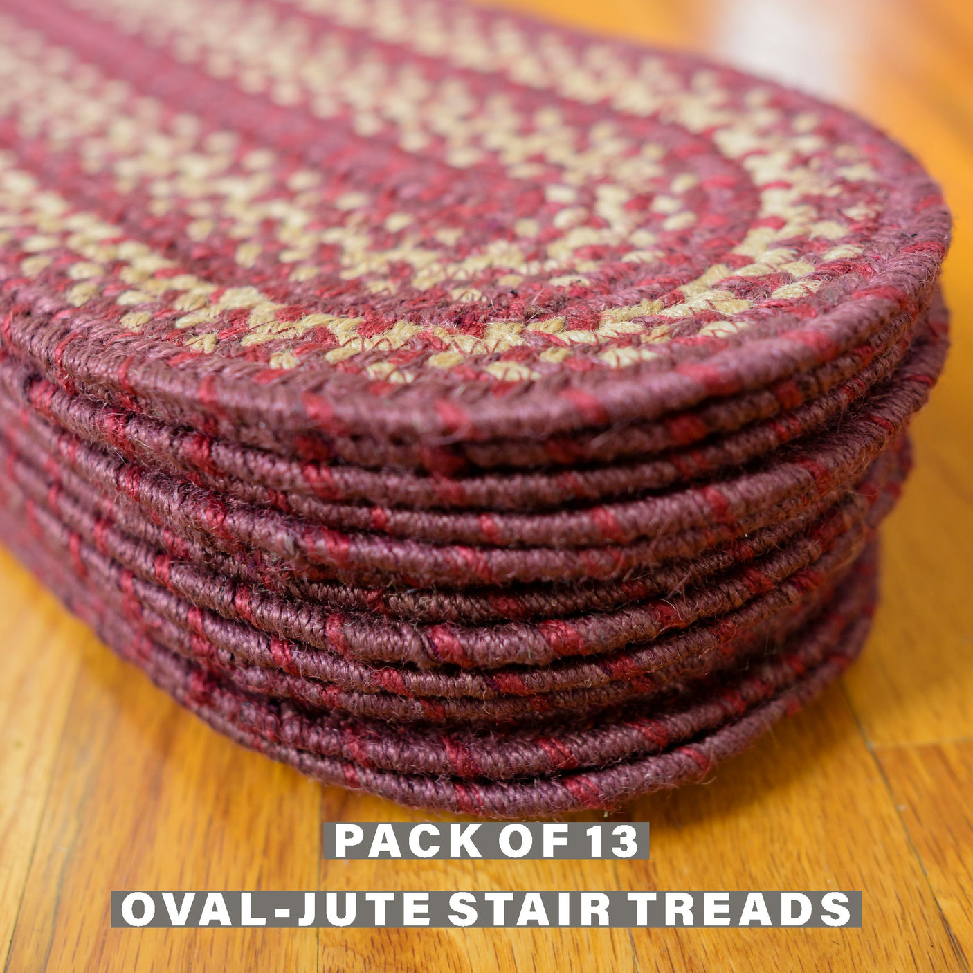 Autumn Maple Burgundy Jute Braided Accessories
