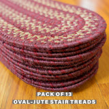 Autumn Maple Burgundy Jute Braided Accessories