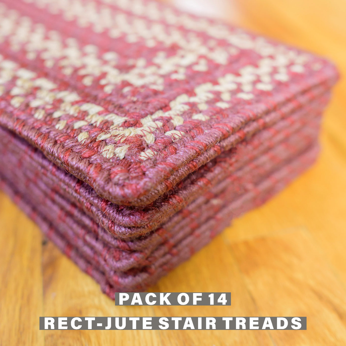 Autumn Maple Burgundy Jute Stair Tread