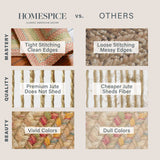 Azalea Multi Color Oval Jute Braided Rug ideal perfect for any room indoors or outdoors!