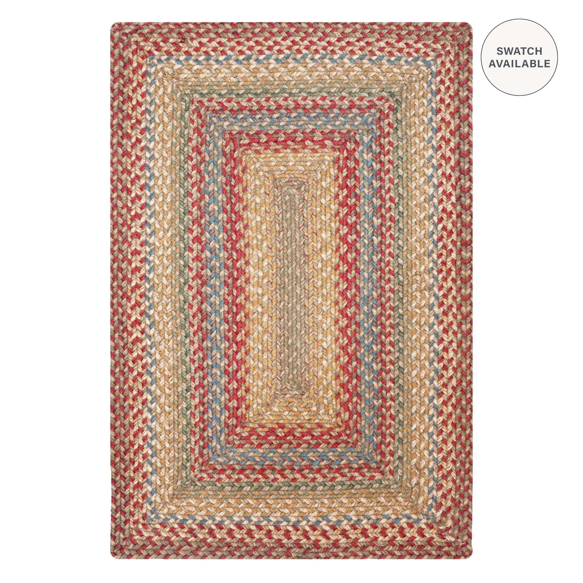 Homespice Azalea Multi Color Jute Braided Rug 20 x 30