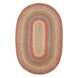 Azalea Multi Color  Jute Braided Rug Oval
