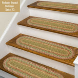Best Multi Color Oval Braided Accessories For runner stair treads