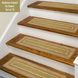 Best Multi Color Rectangular Braided Accessories For runner stair treads