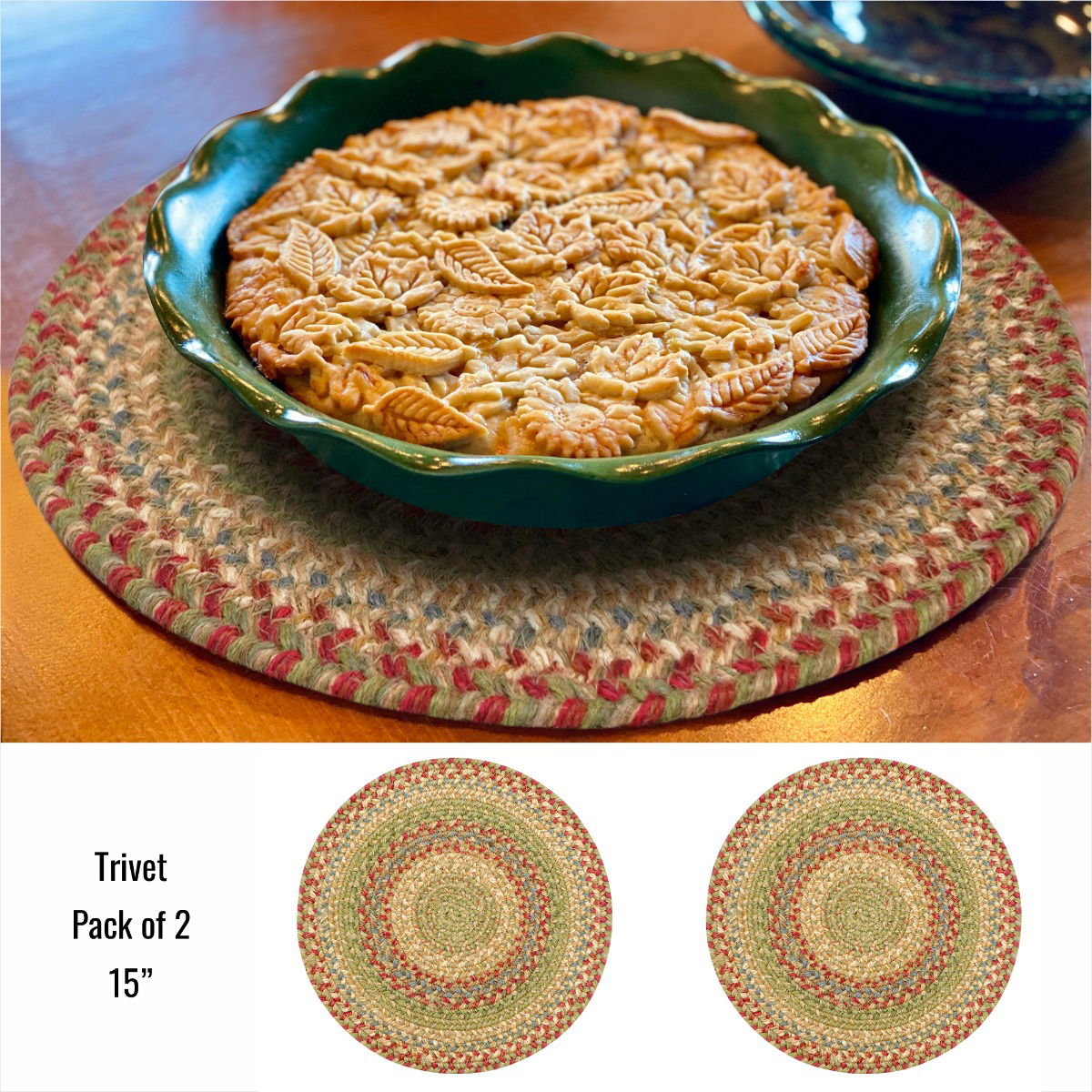 Best Multi Color Rectangular Braided Accessories for Dining Table 